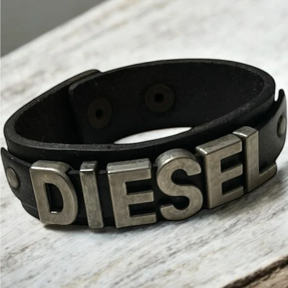 Diesel Black and Silver Men's Bracelet - Picture 2 of 4